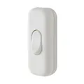 REV Kippschalter <6,0A, Kippschalter 230V, Zwischenschalter 2polig, mit Zugentlastung. Schraubklemmen max. 1,0mm², weiss