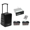 OMNITRONIC Set MOM-10BT4 Modular-Drahtlos-PA-System + CD-Player mit USB&SD + 2x Akku