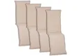 NYVI Sesselauflage Relaxliegenauflagen 4er Set Piemont 171x46cm mit 8cm Polster Auflage, (4 St), Auflage für Relaxsessel, UV-Fest, Befestigungsband, Atmungsaktiv