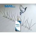 SAFA Taubenspikes Taubenabwehr aus rostfreiem Edelstahl u. Polycarbonat 1/2/3/4/5-reihig, Für die Montage auf Stein, Beton, Metall, Holz, Glas, geeignet. 20 cm