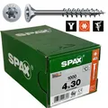 Wood Screws Countersunk Head 4x30 Partial Thread 1000 Pcs Wirox Torx T20