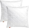 sleepling 2er Set Kissen 45x45 cm, Sofakissen, Kissenfüllung, Zierkissen für Allergiker, Deko Kissen Füllung 45 x 45, Ökotex, waschbar bis 60 Grad, Made in EU, Komfort 100