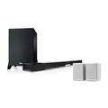 Teufel CINEBAR LUX Surround Ambition 5.1 Set - Soundbar mit Subwoofer und Kabellosen Aktiv Rear-Speaker, Subwoofer, Dolby Audio, WLAN, Bluetooth, Multiroom, 4K-Pass-Through, HDMI 3D ARC CEC - weiß