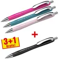 Schneider Kugelschreiber Kuli Slider Rave - Druckmechanik, XB 3+1 Gratis Set