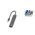 USB Hub 3.0 4 Port USB-Hubs tragbarer USB Splitter Mini USB Verteiler Aluminium