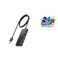 USB Hub 3.0 4 Port USB-Hubs USB Splitter Mini USB Verteiler Langes Kabel 60cm