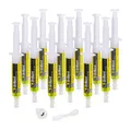 Errecom Brilliant - 12 x 7,5 ml, UV-Fluoreszenz-Tracer zum Aufspüren Kältemittellecks von Klimaanlagen und Kühlsystemen, inklusive 1/4 SAE-Adapter