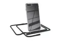 EAZY CASE Handykette Silikon Kette Unifarbe für Apple iPhone 8+/7 Plus 5,5 Zoll, Smartphonekette Cover Silikonhülle Umhängetasche Necklace Schwarz