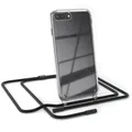 Handykette für Apple iPhone 8 Plus / 7 Plus Hülle Band verstellbar Cover Schwarz