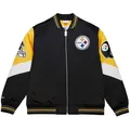 Mitchell & Ness Collegejacke Heavyweight Satin NFL Pittsburgh Steelers schwarz XL
