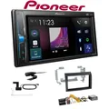 Pioneer Multimedia Autoradio Bluetooth DAB+ für Citroen Jumper gewölbte Canbus
