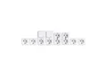 AUFPUTZ-SET MCPOWER "FINERY KELLER"  8-TEILIG  WEISS