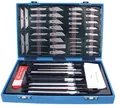 G & BL Präzisions-Messer-Set 48-teilig, Nude Light, Edelstahl, Kunststoff, UTILITY_KNIFE_SET, Schneidwerkzeug, Messer