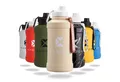 Khroom Trinkflasche Edelstahl 1,3L & 2,2L, Sport Gym Outdoor, 2 Liter XXL Wasserflasche, BPA-frei, auslaufsicher, bruchsicher, Kohlensäure geeignet
