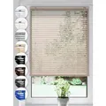 Sonello Jalousie Klemmfix ohne u. mit Bohren 75cm x 130cm Beige Aluminium Jalousette, Klemmfix, Inkl. Halterung für Decken- u. Wandmontage Alu Jalousie Fenster u. Tür, Blickdicht freihängend beige 75 cm x 130 cm