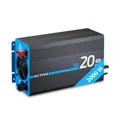ECTIVE - Wechselrichter 12V auf 230V SSI PRO 20-2000W reine Sinuswelle - Spannungswandler DC/AC mit USB, Überlast- & Überhitzungsschutz, NSV & USV, MPPT-Solarladeregler & 30A Batterieladefunktion