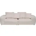 Carryhome Bigsofa, Creme, Kunststoff, 2-Sitzer, Füllung: Silikon, 260x70x122 cm, Made in EU, Stoffauswahl, Rücken echt, Wohnzimmer, Sofas & Couches, Sofas, Bigsofas