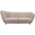 Mid.you Bigsofa, Creme, Metall, 256x85x115 cm, Made in EU, Wohnzimmer, Sofas & Couches, Sofas, Bigsofas