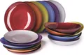 Excelsa Geschirrset 18-Teiliges Diamond Glas Bunt