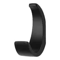 SOTECH Garderobenhaken VETRINO Höhe: 69 x Breite: 24 mm schwarz matt, Kleiderhaken modern aus Zinkdruckguss, stabiler Wandhaken auch für schwere Handtücher
