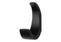 SO-TECH® Kleiderhaken Garderobenhaken VETRINO 6,9 x 2,4 cm, (1-St), schwarz matt inklusive Befestigungsschrauben und Dübel
