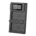 Nitecore USN4 Pro Doppelladegerät für Sony NP FZ100 - Batterieladegerät mit Zwei Ladestationen - 85mm x 50mm x 26,5mm - Leichtgewicht von 58,9 Gramm