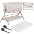 Lionelo Leonie 3in1 Kinderbett Babybett Beistellbett Wiege Zustellbett Matratze