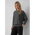 s.Oliver 3/4 Arm-Pullover Strickpullover Strickpullover mit Fledermausärmeln und Rippbündchen grau S (36)