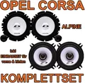 Alpine SXE Komplettset für vorne & hinten für Opel Corsa B, C - justSOUND