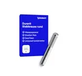 Duravit wassersparende Stabbrause, Duschkopf mit Strahlart Rain, Duschbrause rund, Handbrause mit wassersparender MinusFlow-Funktion, reinigungsfreundlich, Chrom