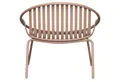 WOOOD Gartenstuhl Retro Garten Set Outdoor Sessel und Hocker Bruce Metall