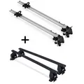 2x Fahrradträger Bike Pro + Dachträger Menabo Tema Stahl kompatibel mit für Hyundai I30 (Steilheck 5 Türer) 2011-2015