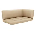 vidaXL Gartenlounge-Set, 4-tlg. Paletten-Lounge-Set Grau Imprägniertes Kiefernholz