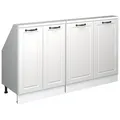 Vicco Dachschrägenschrank-Set, Weiß, Holzwerkstoff, 2 Fächer, Rechteckig, 140x83.8x46 cm, Wohnzimmer, Kommoden & Sideboards, Kommoden