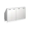Vicco Dachschrägenschrank-Set Rion, Weiß Landhaus, 2er Set, geeignet für die platzsparende Aufbewahrung unter Dachschrägen