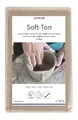GLOREX 6 8075 101 - Soft Ton weiß 500 g, natürlicher, lufthärtender Ton ohne Brennen, besonders weich und geschmeidig