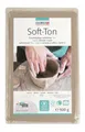 SOFT-TON weiß 500g Modelliermasse modellieren lufthärtend brennbar Töpfern NEU