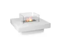 Moritz Dekokamin Standkamin 35 x 70 x 70 cm Cube 1,5 Liter Brenner, Ethanolbrenner Glasfeuer Terrassenfeuer Kamin