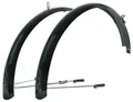 SKS BLUEMELS BASIC 24 Schutzblech-Set 53mm schwarz - Alu-Kunststoff mit ASR-S...