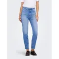 ONLY Straight-Jeans ONLEMILY STRETCH HW ST AK DNM REA053NOOS knöchellang, gerade Form, helle Waschung blau 30