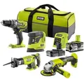 4-teiliges Kombi-Set (inkl. 1x 4,0 Ah Akku, 1x 2,0 Ah Akku und Ladegerät) ONE 18 V - Ryobi