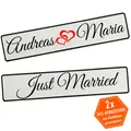 Kennzeichen Hochzeit mit Namen Deko Hochzeitsauto Hochzeitskennzeichen