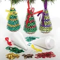 Weihnachtsbaum Bastelset mit Pailletten (pro Set 3) Bastelaktivitäten zu Weihnachten