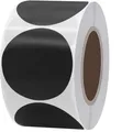 500 Stück Runde Aufkleber Schwarz, 50 mm Selbstklebende Markierungspunkte, Farbk