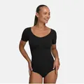 cfab (creamy fabrics) Miederbody T-Shirt Bodysuit Sculpting Shapewear mit Slip-Schwarz-XL (1-tlg) Figurformend schwarz XL