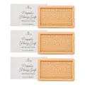 bedrop Propolis Seife, Naturseife, Akne Seife unreine Haut Schuppenflechte Neurodermitis, feste Handseife Körperseife mit Honig, Sheabutter, Kokosöl, Olivenöl, 3x 100g