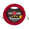 Pig Hog Hex Series Silent Kabel 5,6m Winkel Candy Apple Red