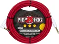 Pig Hog Hex Series Silent Cable 5,6m Candy Apple Red Gitarre Winkel Klinke Kabel