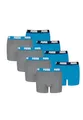PUMA Boxershorts Jungen Kinder Unterhose Unterwäsche 8 er Pack, Farbe:277 - Blue/Grey mélange, Bekleidung:152