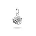 THOMAS SABO Charm-Anhänger Rosenblüte Connect Silber Recyceltes 925 Silber